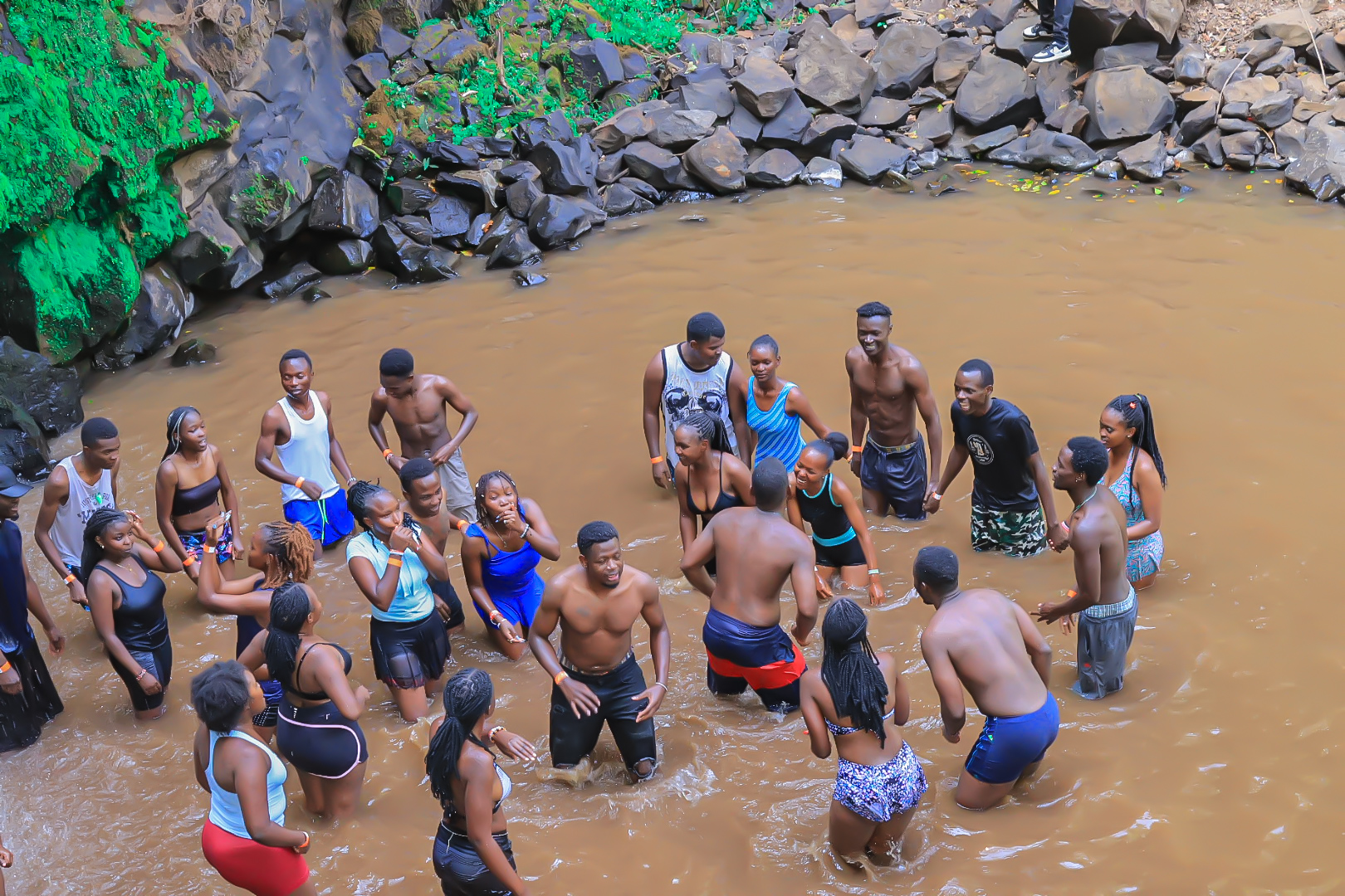 Together we swim